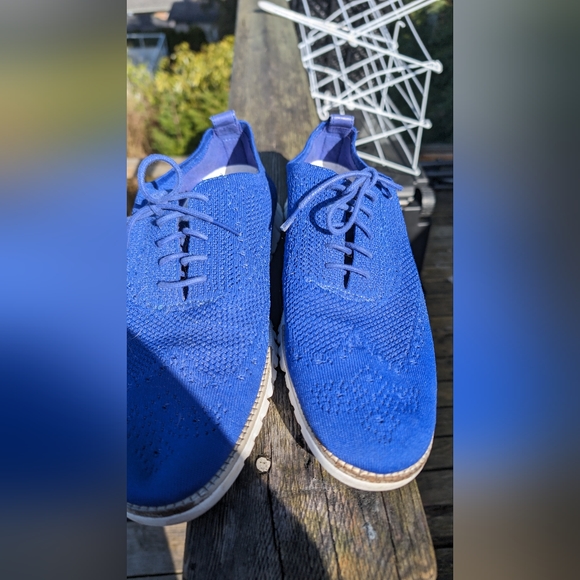 Cole Haan ZeroGrand Stitchlite Wingtip Oxfords Mens Size 11.5 M Blue - Picture 7 of 8